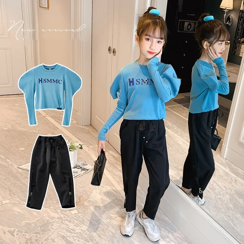 

2 шт./комплект, Детская футболка с длинным рукавом и штаны