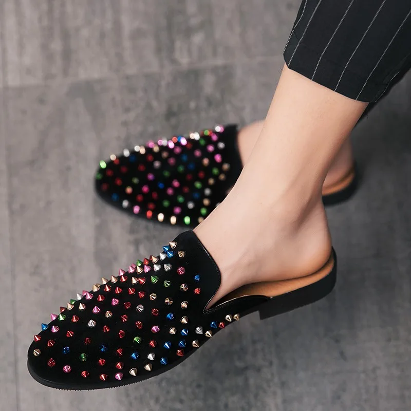 Gorgeous Fashion Men Shoes Leather Loafers Light Comfortable Driving Zapatos Breathable Big Size Slippers Summer Hot Sale Trendy | Обувь