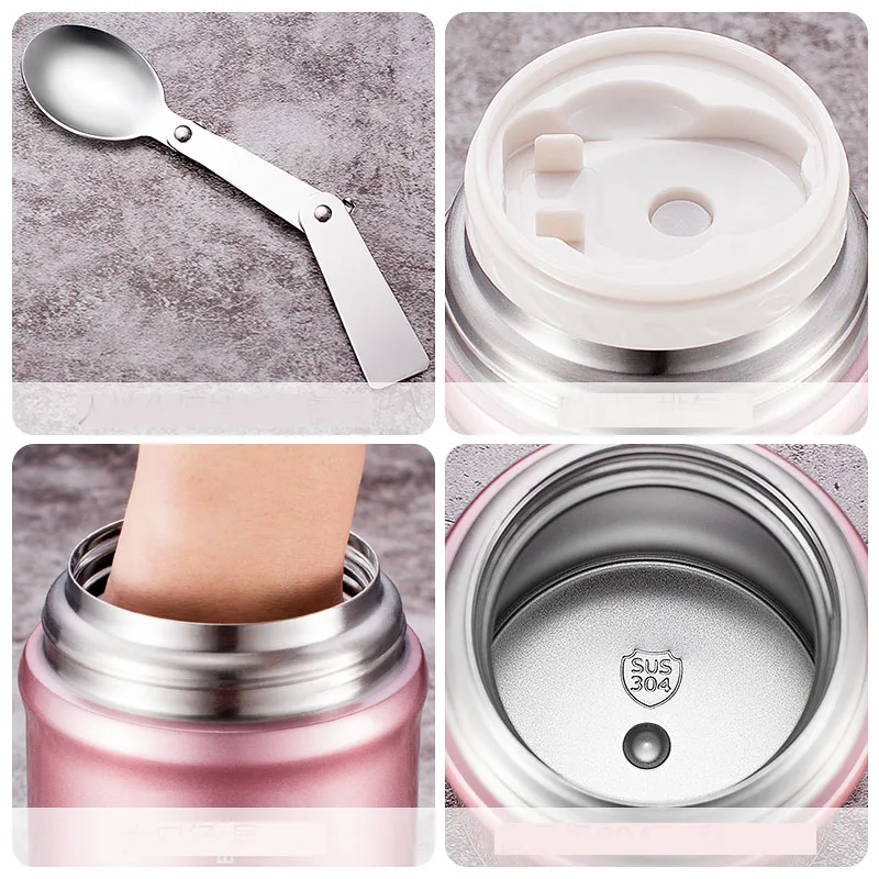 Ланч бокс Bento с вакуумной изоляцией 24 часа в сутки из нержавеющей стали 304|Коробки