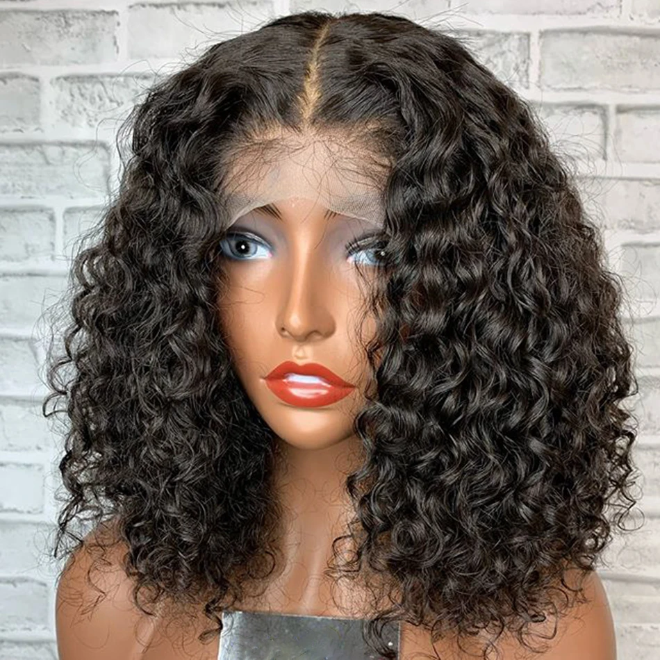 Indian Bouncy Curly Human Hair 360 Lace Wigs for Black Women Human Hair Wigs 13x6 Deep Part Lace Front Wigs
