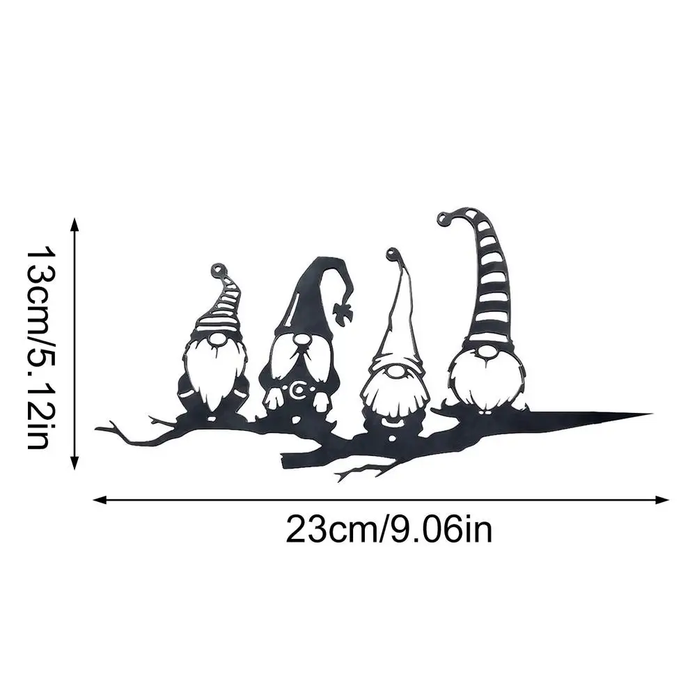 

Steel Hummingbird Owl Gnome Decorations Garden Art Silhouettes Cute Hollowed Out Steel Garden Gnomes Statue Home Decor