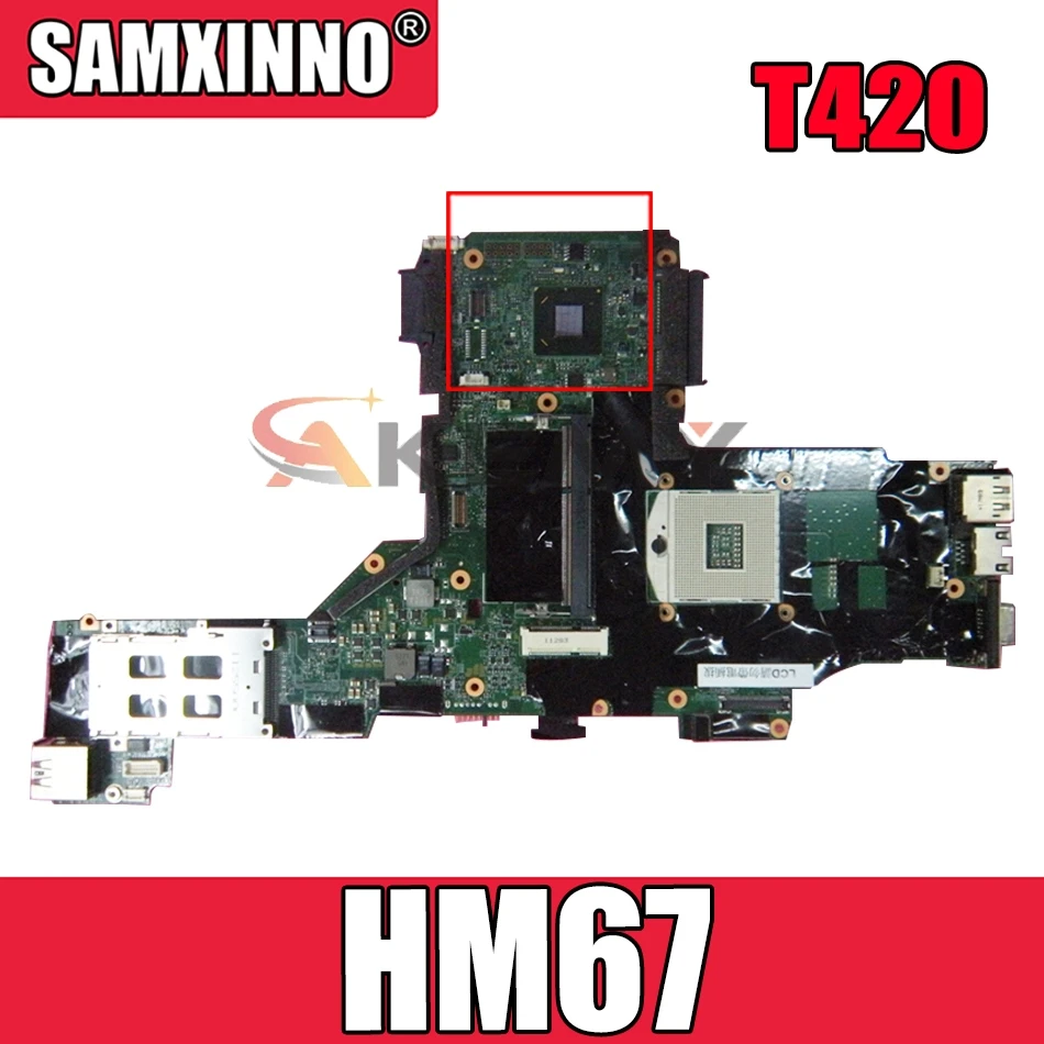 

Laptop motherboard For LENOVO Thinkpad T420 T420I Mainboard NZM3I-6 Core HM67