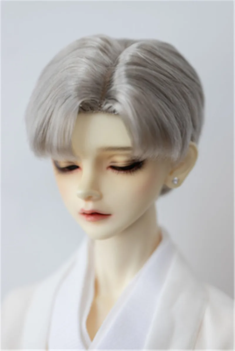 Парик для куклы BJD подходит 1/3 искусственных волос дяди коротких молочного шелка