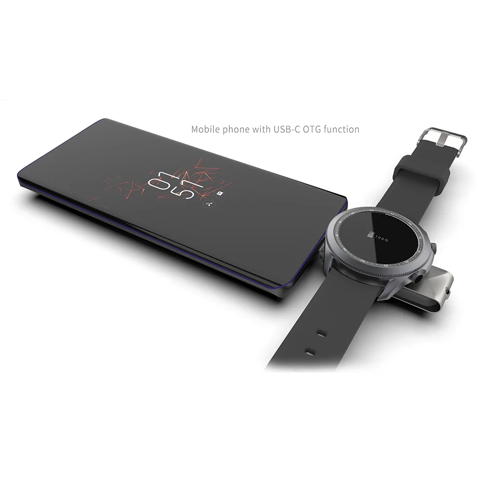 bonola portable usb magnetic watch charger for samsung galaxy watch 43 classic 42mm 46mm fast chargers for galaxy active 2 1 free global shipping