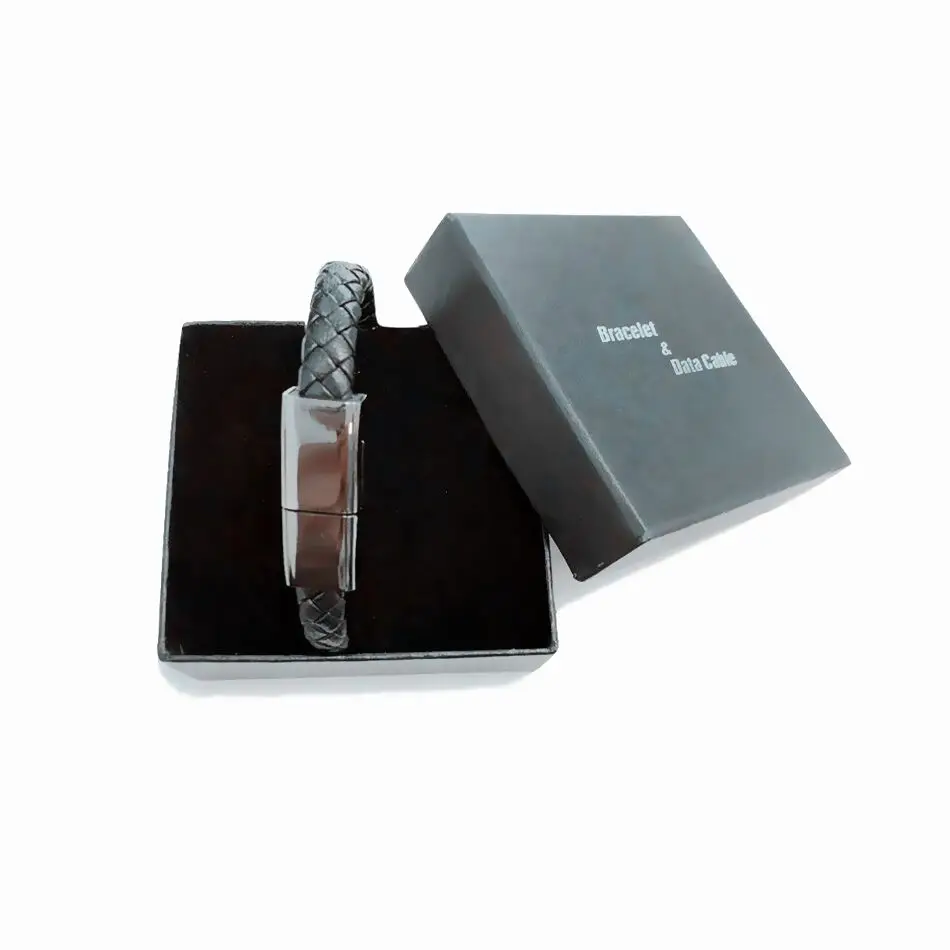 Black Открытый Портативный кожаный Мини Micro USB браслет зарядное устройство данных зарядный кабель синхронизации для iPhone6 6s Android Type-C телефонный кабель - Тип штекера: Black