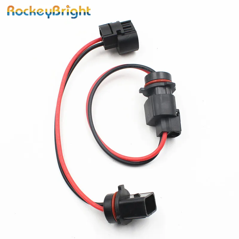 Rockeybright 2x автомобильный 5202/H16/2504/PSX24W Женский адаптер гнездового соединителя к P13W Мужской Разъем адаптеры держатели жгут разъем