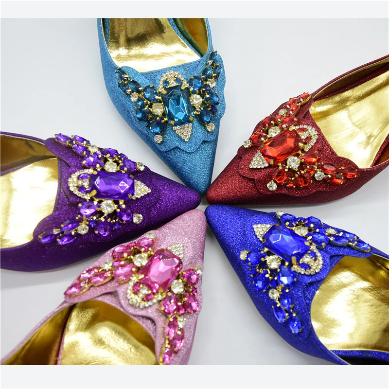 Latest Italian Shoes with Matching Bags Set Decorated Rhinestone Nigerian Women Wedding Pumps Purse High Heels | Обувь