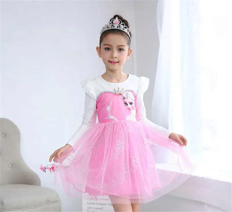 Girl Dress Kids Girls Elsa Christmas Thicken Winter Princess Dresses Toddler Teen Birthday Cosplay Tutu Clothes with Cloak 3 6 8 | Детская