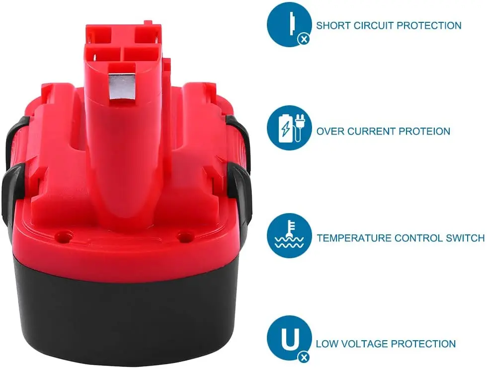 Аккумуляторная батарея 4000mAh BAT043 Ni-MH для Bosch 12 V Drill GSR VE-2 GSB PSB BAT045 BTA120 26073 35430 - купить