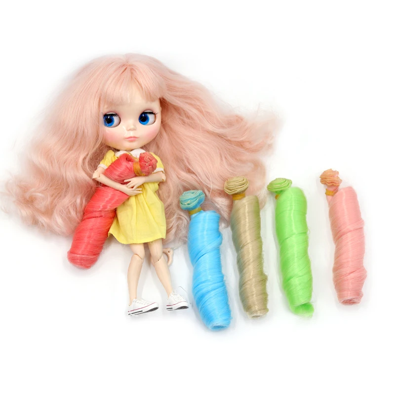 

Кукла Bjd парик волнистые волосы аксессуары 15*100 см кукольные волосы для 1/3 1/4 1/6 1/12 натуральный цвет вьющиеся кукольные волосы парик Diy Бесплат...