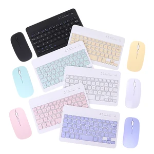 wireless magnetic keyboard computer for ipad bluetooth compatible keyboard mouse set for ios android windows mobile phone tablet free global shipping