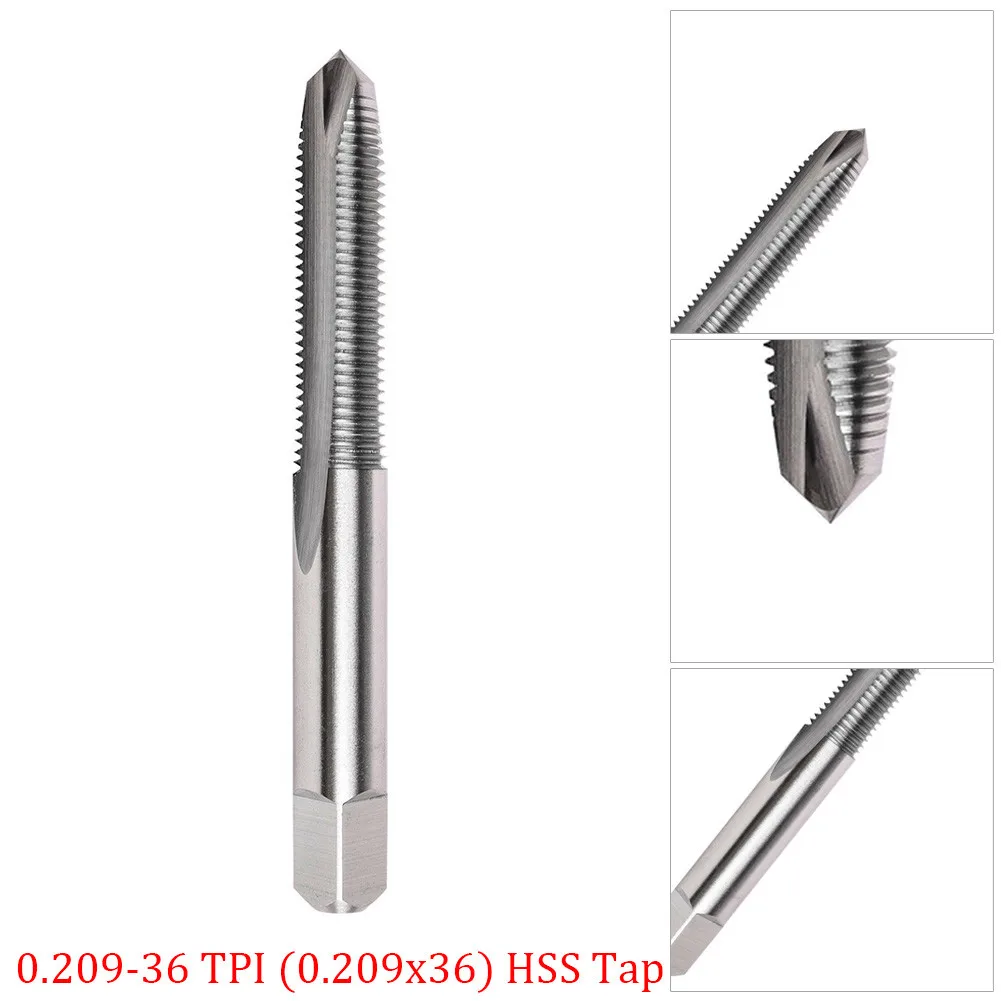 

0.209x36 TPI Tap HSS 3 Flutes Plug Faucet-pointed Start Faucet Valve Stem Thread
