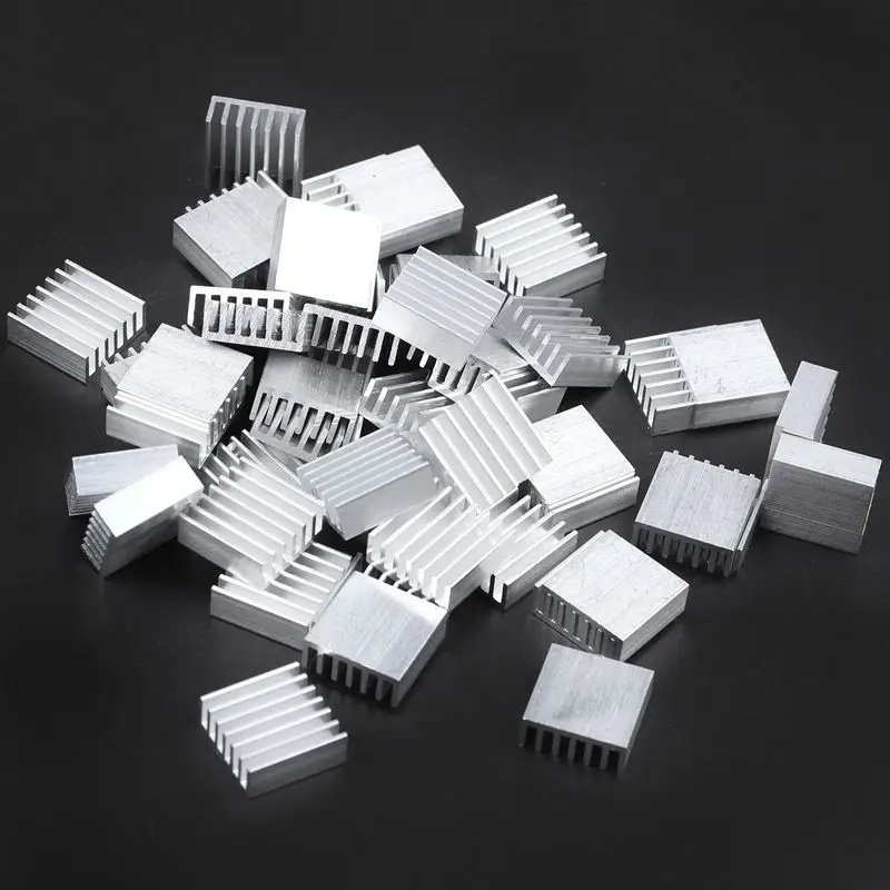 50 шт. экструдированный алюминиевый радиатор 14x14x6 мм|Охлаждающие подставки для