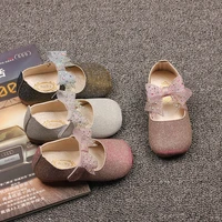 2021 new childrens casual single shoes girls sequins soft sole dance shoes baby toddler shoes trend flats sweet kids shoes chic