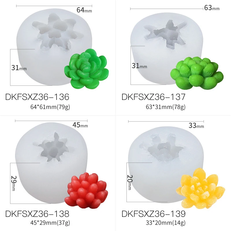 Сочные растения среднего размера силиконовая форма для торта кактус солнечный
