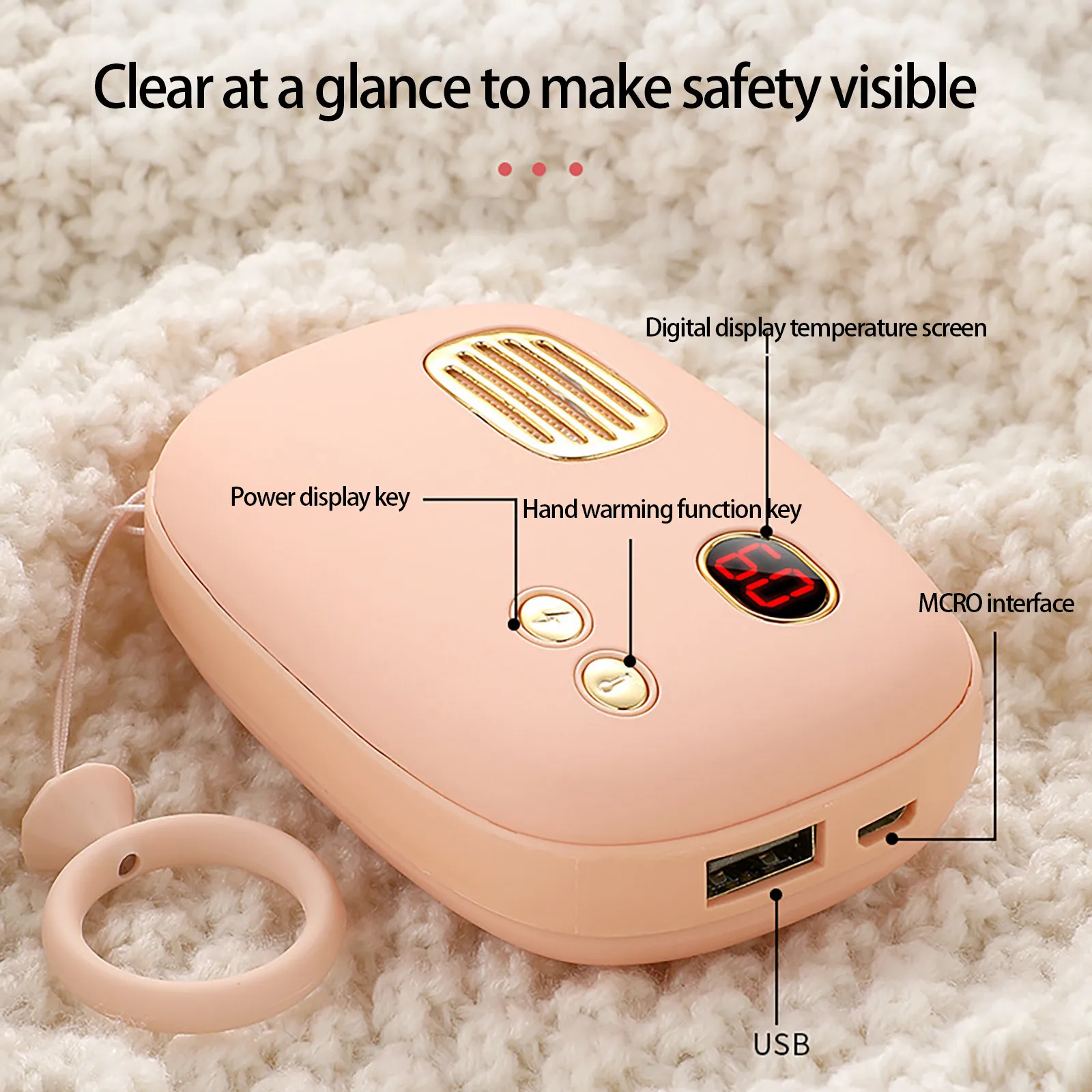 Подогреватель для рук подогреватель с зарядкой от USB электрический обогреватель