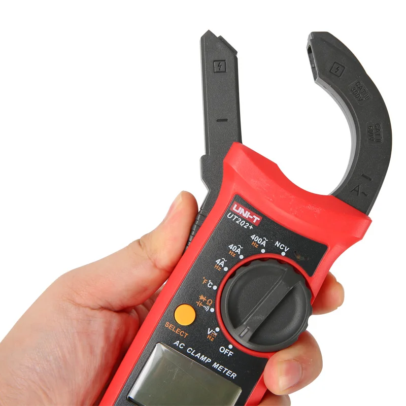 Uni-t UT201+/UT202+/UT203+/UT204+/UT202+ 400-600A цифровой клещи; Автоматический диапазон true RMS высокий прецизионный мультиметр