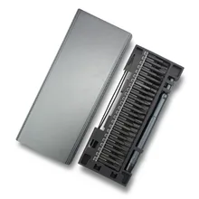 Finishing screwdriver combination set multi-functional cross plum blossom magnetic bit mobile phone computer home aluminum box