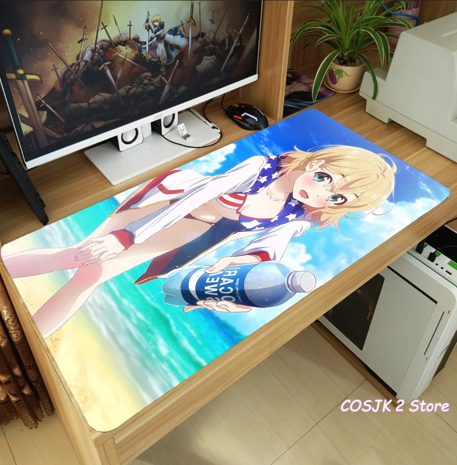 anime kanojo okarishima rent a girlfriend ichinose chizuru mouse pad thicken laptop gaming mice mat anti slip playmat xmas gift free global shipping