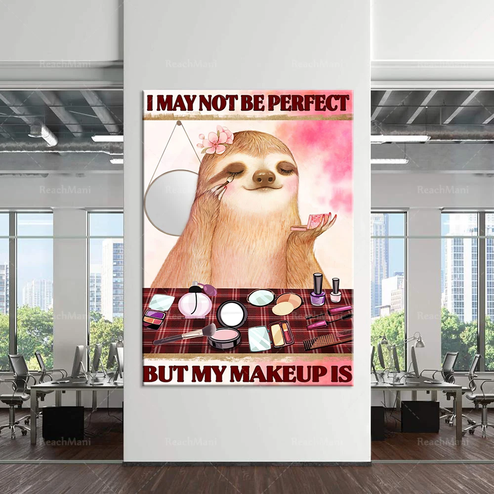 

Affiche Sloth / Sloth Makeup Poster / Sloth Wall Art / Cadeau Makeup Artist / Home Decor 2020 Poster