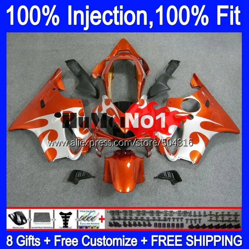 

Корпус инжектора для HONDA CBR600 CBR 600 F4i 600F4i 154MC.38 CBR600F4i 04 05 06 07 600CC 2004 2005 2006, распродажа оранжевых обтекателей