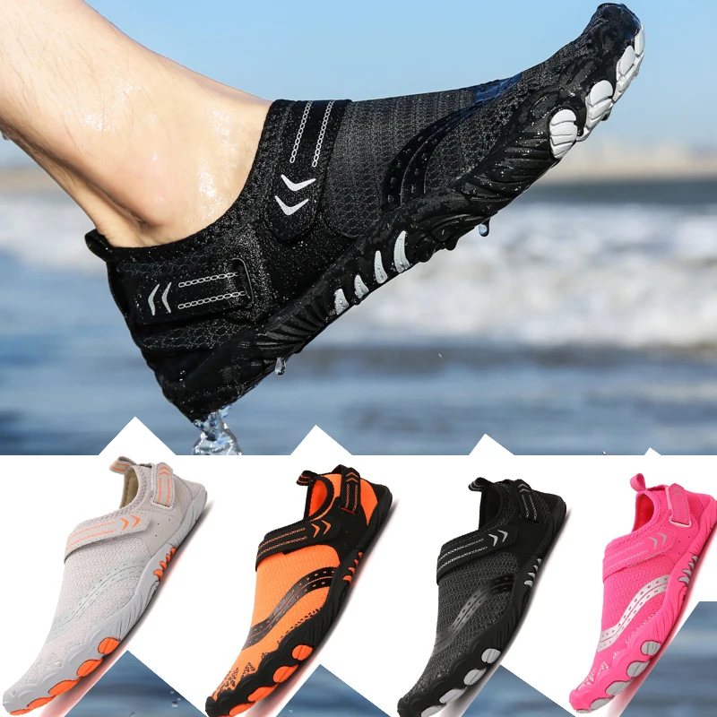 

Water Shoes Men Summer Breathable Aqua Shoes Rubber Upstream Shoes Woman Beach Sandals Diving Swimming Socks Tenis Masculino