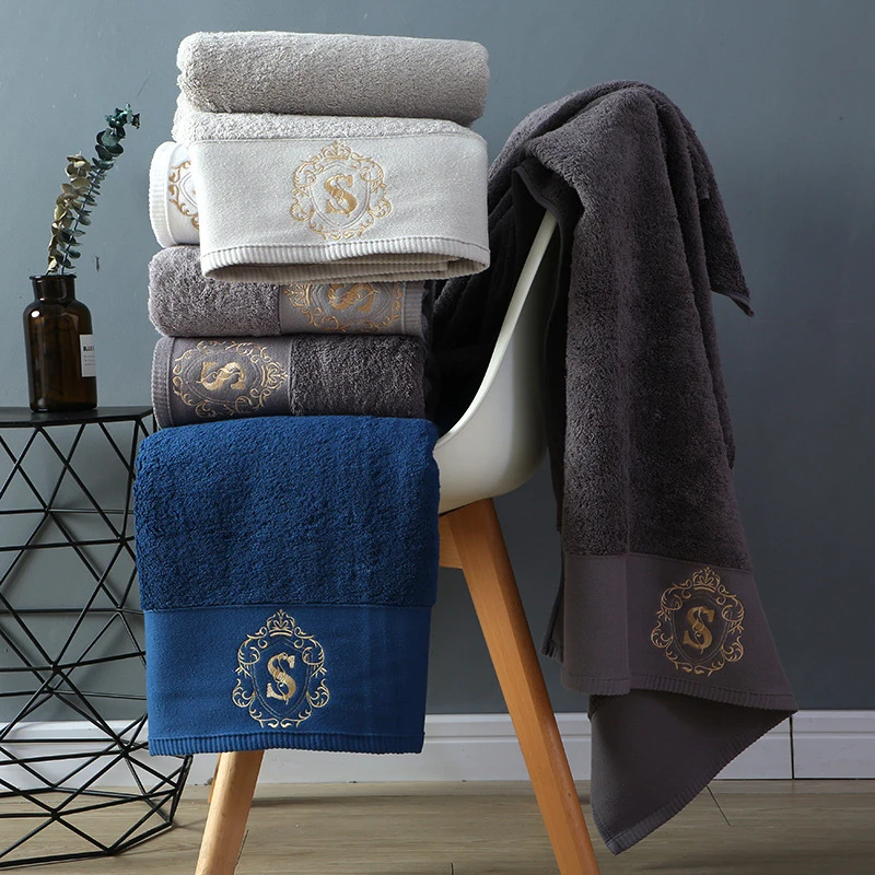 Bath Towel Set Soft Five Star Hotel Towel adults Serviette  80x160cm New High-grade 100% Cotton Luxury Towels Bathroom Face