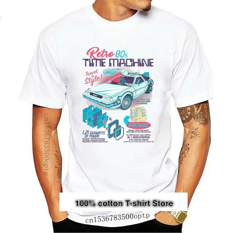 

Regreso al futuro 2 camisetas de 3XL negro Vintage Auto futuro divertido T camisa Marty ciencia película Camiseta Hombre