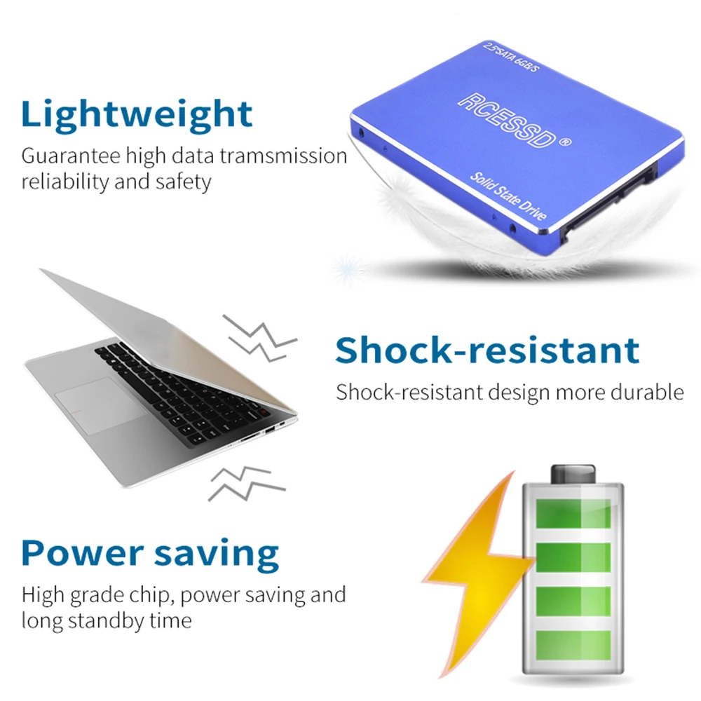 RCESSD металлический жесткий диск lnternal SSD 60 ГБ твердотельные диски 240 480 960 Notebbook HDD