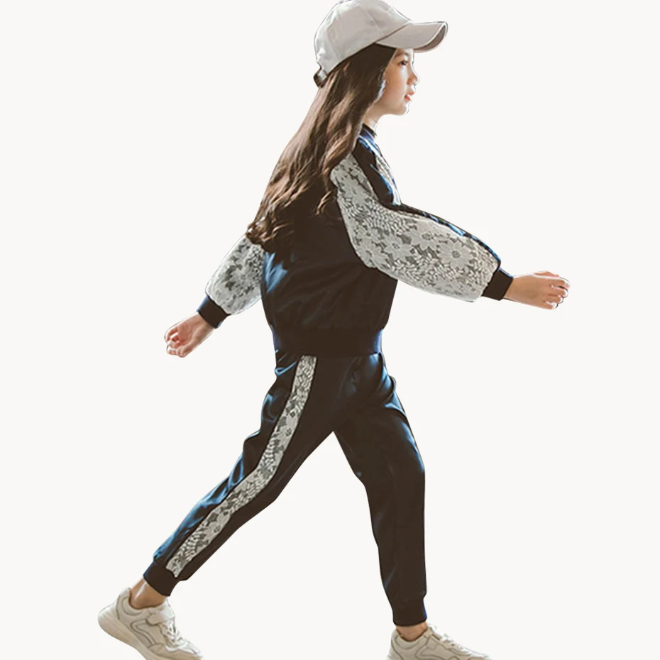 Одежда для подростков девочек кружевное платье с цветочным рисунком жакет и