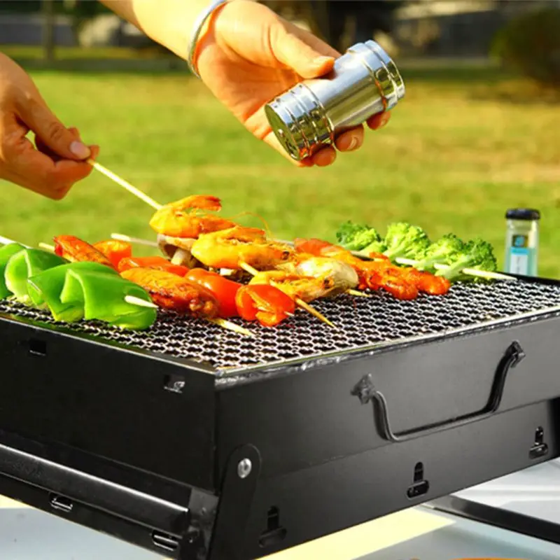 

Portable Foldable BBQ Grill Patio Barbecue Charcoal Grill Stove Cooking Tools