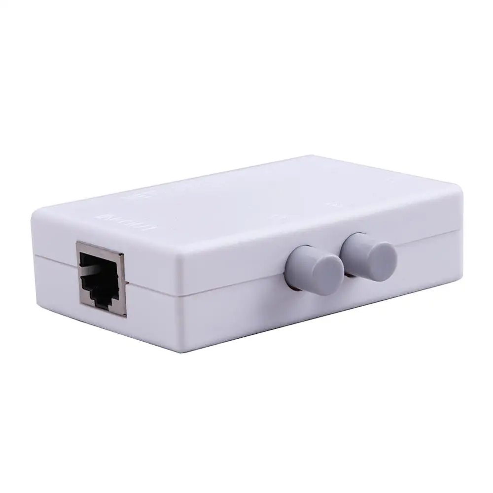 Сетевой мини-концентратор RJ45 с 2 портами сетевой коммутатор для компьютера Ethernet