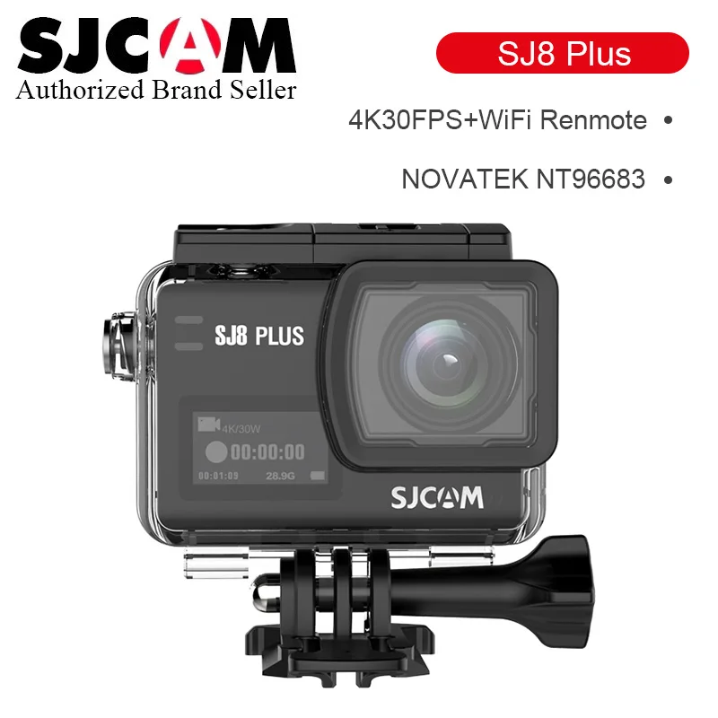 للبيع SJCAM SJ8 Plus عمل كاميرا الرياضة 1290P DV4K واي فاي عن بعد 30 متر تحت الماء مقاوم للماء SJ كاميرا رياضية في الهواء الطلق