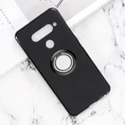 Для LG V40 ThinQ X power Феникс Stylo 2 3 G6 + G6 K20 плюс K7 2017 Q6 + Q6 задняя крышка кольцо держатель Кронштейн чехол для телефона чехол Soft Shell