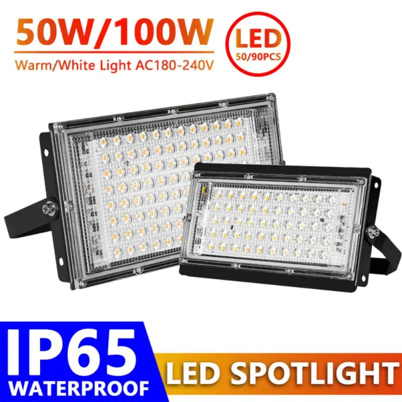 

50W 100W Led Schijnwerper Waterdichte IP65 Outdoor Verlichting Led Straat Landschap Verlichting Efficient Heat Dissipation