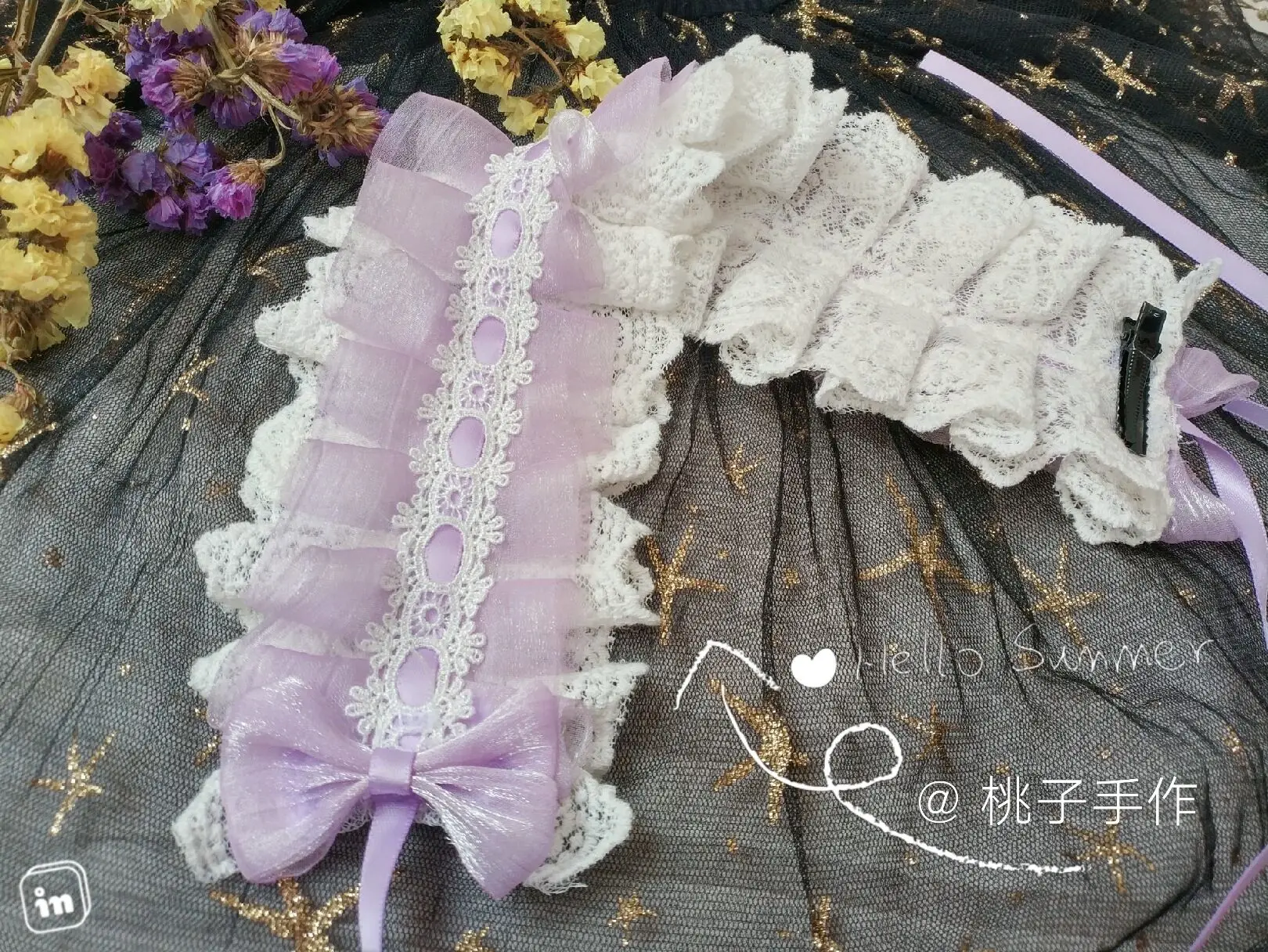 Мягкие японские игрушки Лолита убор для головы с кружевами Сладкая красота kc