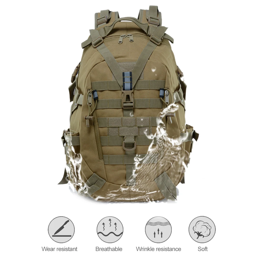 40L camping backpack men's travel bag tactical military mountaineering and trekking | Спорт и развлечения