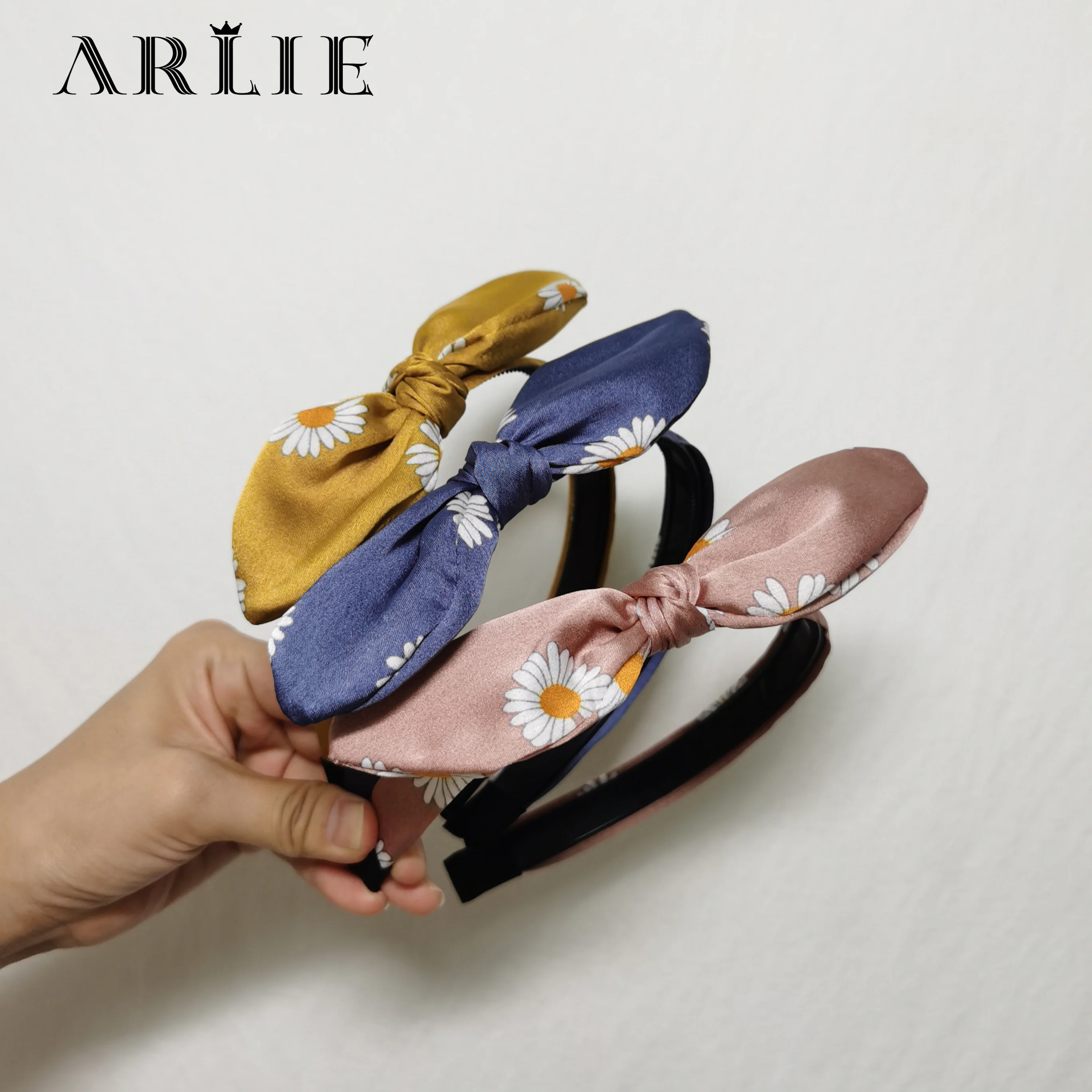 Женская шифоновая повязка на голову с цветочным принтом | Украшения и аксессуары