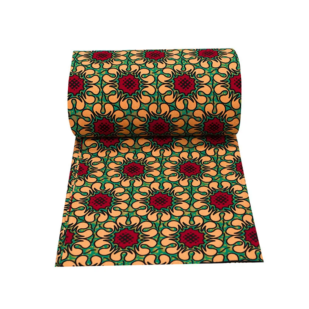 1 ярд цветочный узор Африканский воск 100% полиэстер восковая ткань оптовая