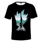 Футболка Мужскаяженская с 3D-принтом аниме, модная популярная рубашка в стиле Харадзюку, в стиле хип-хоп, Топ