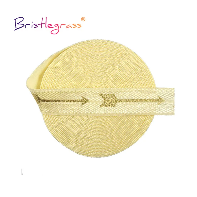 BRISTLEGRASS 2 5 10 ярдов 5/8 &quot15 мм Золото Стрелка Фольга печати отложной резинки враг