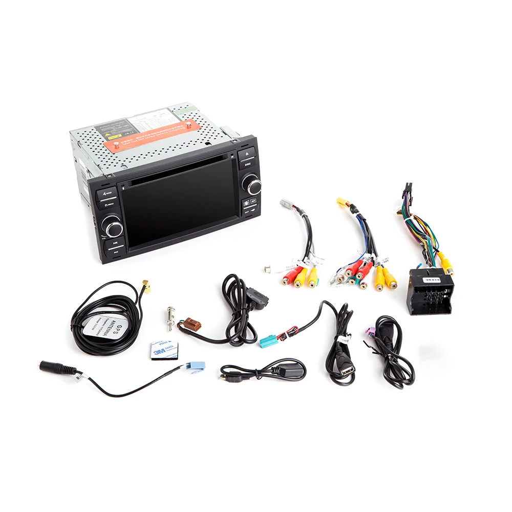 Автомобильный радиоприемник IPS 2 Din Android 11 для Ford Focus Fiesta Mondeo 4 C-Max S-Max Fusion Transit Kuga