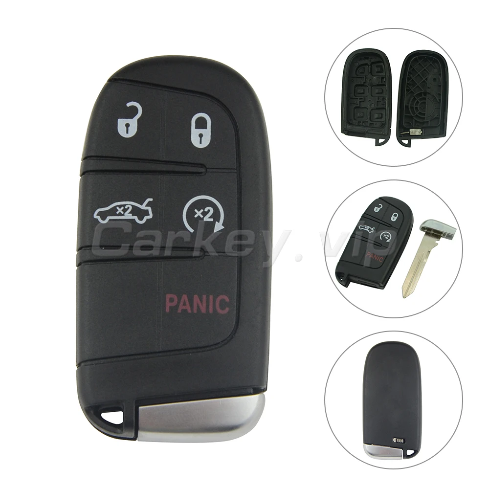Remotekey умный ключ чехол Чехол 5 кнопок для Chrysler 200 300 Для Dodge Durango для Jeep M3N-4082130