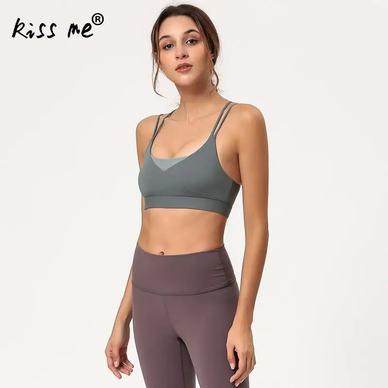 Спортивный бюстгальтер без косточек противоударный сексуальный женский