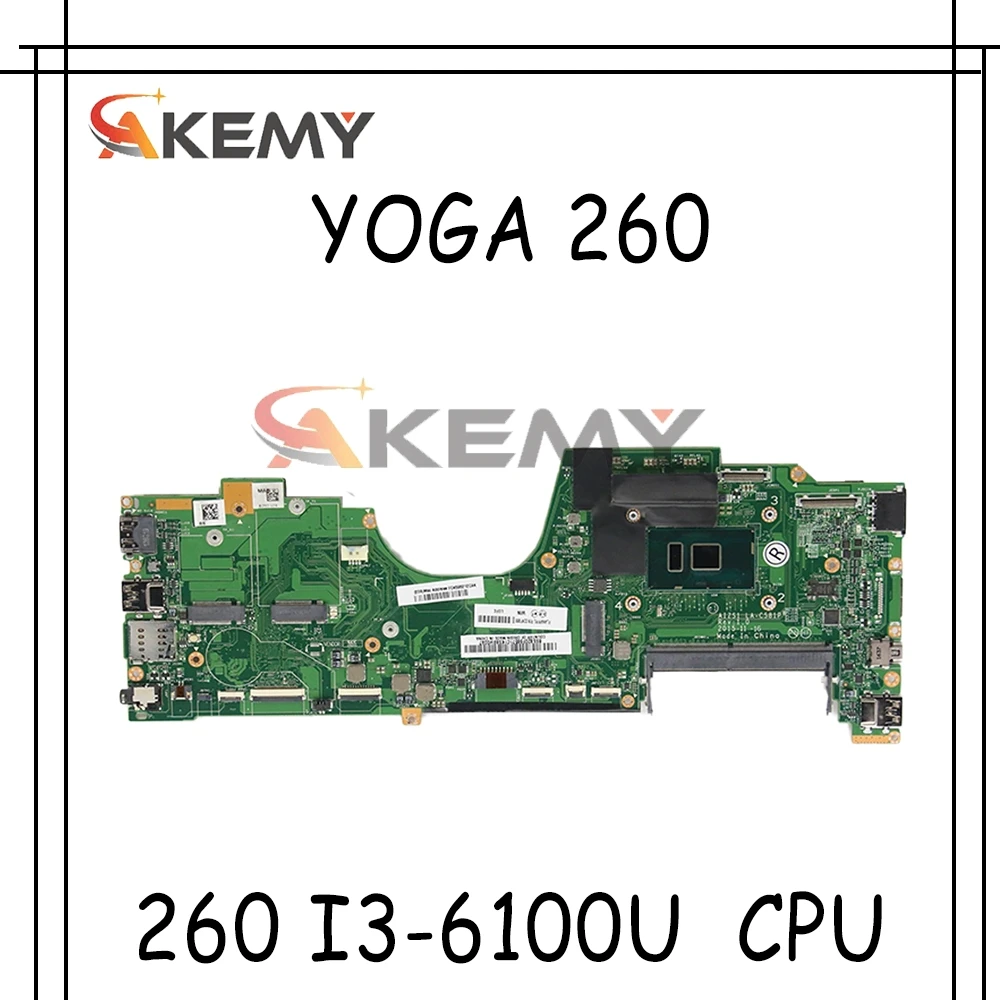 

LA-C581P прозрачная защита для экрана для LENOVO YOGA 260 I3-6100U ноутбук материнская плата DDR4 материнская плата для ноутбука