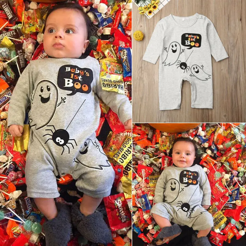 Одежда на Хэллоуин для малышей костюм призраков новорожденных девочек и