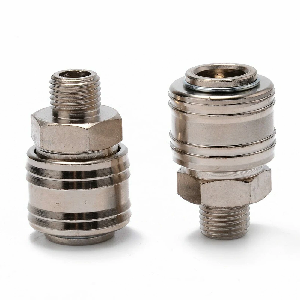 

Female Hose Fitting Connector Male Thread Silver 45*25mm High hardness