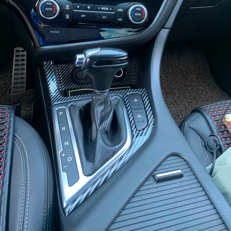 Внутренняя Ручка рычага переключения передач из углеродного волокна крышка