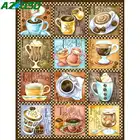 AZQSD Алмазная картина кофейная чашка Стразы картины Алмазная вышивка Пейзаж Вышивка крестиком 5D Алмазная мозаика Мультфильм Ремесла