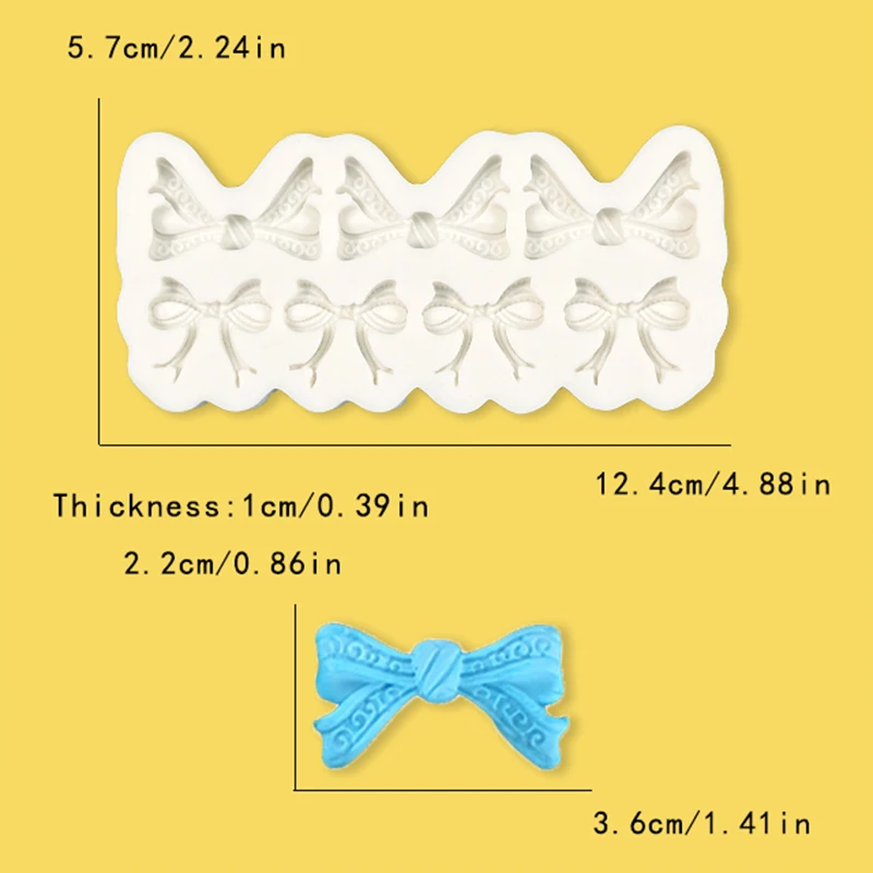 Мини бант силиконовый желе Шоколад Антивандальная форма лук конфеты технология